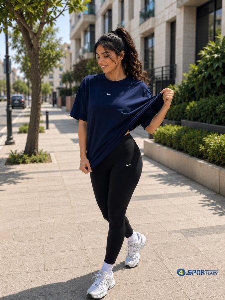 تايتس وبلوزه نايك قطن